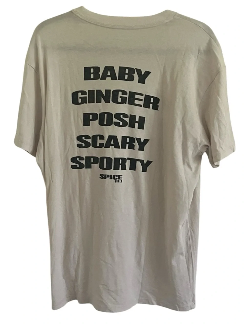 Abercrombie & Fitch Beige Oversized Spice Girls Graphic Tee Medium - Picture 2 of 4